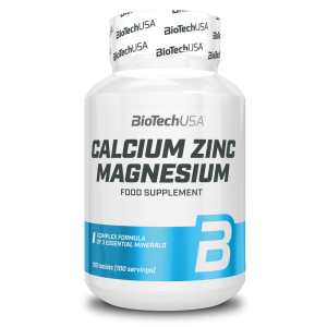 BioTech USA Calcium Zinc Magnesium 100 Tabs