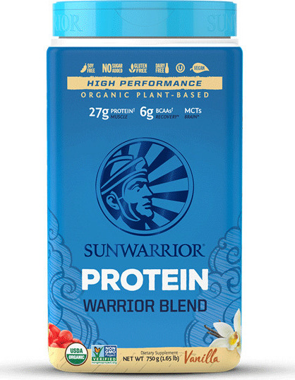 Sunwarrior Warrior Blend Χωρίς Γλουτένη & Λακτόζη με Γεύση Βανίλια 750gr