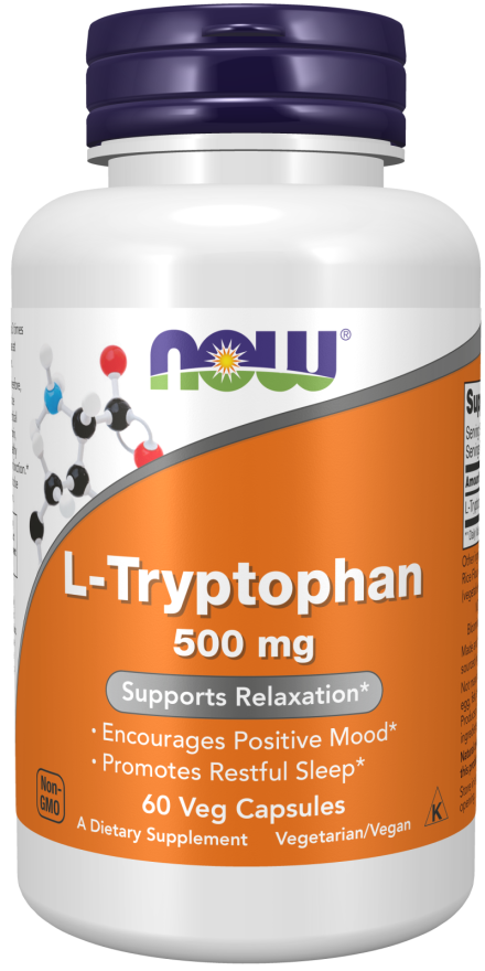 L-Tryptophan 500mg 60 φυτοκάψουλες - Now