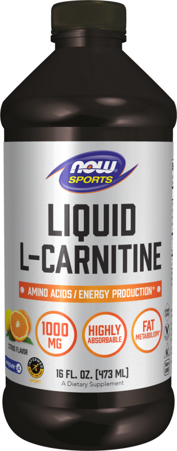 L-Carnitine Liquid 1000mg 473ml - Now