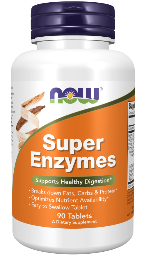 Super Enzymes - 90 tablets - Now / Ένζυμα