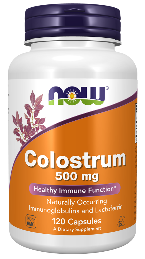 Colostrum 500mg 120 φυτοκάψουλες - Now