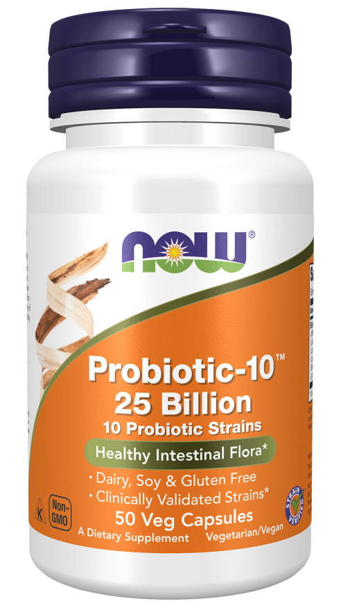 Probiotic - 10, 25 Billion 50 φυτοκάψουλες - Now