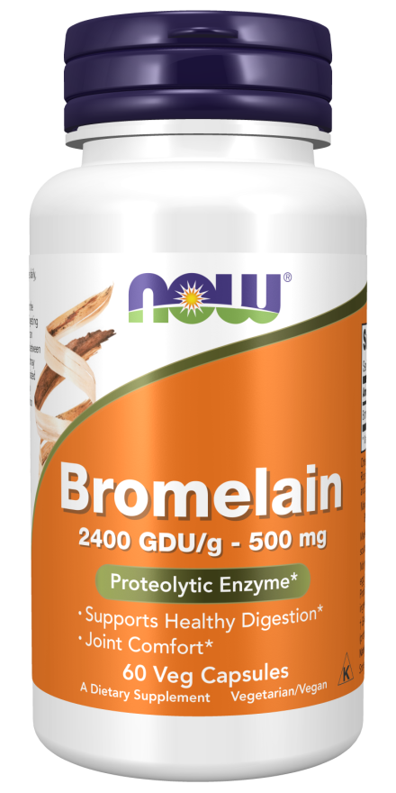 Bromelain 500mg 60 vcaps - Now Foods