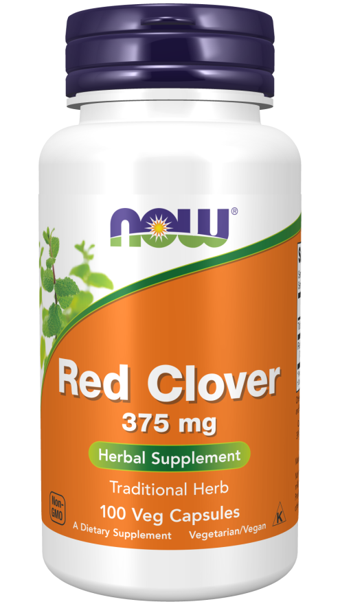 Red Clover 375mg 100 caps - Now Foods