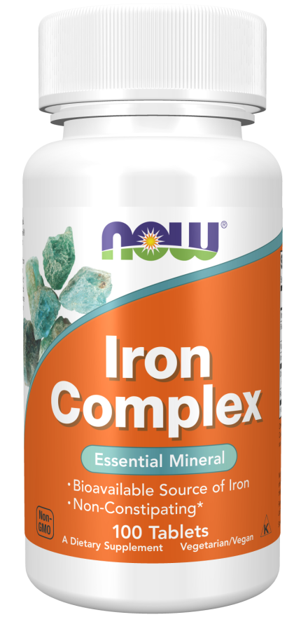 Iron Complex Essential Mineral 100 ταμπλέτες - Now