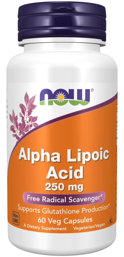 Alpha Lipoic Acid 250 mg 60 Veg Capsules - Now