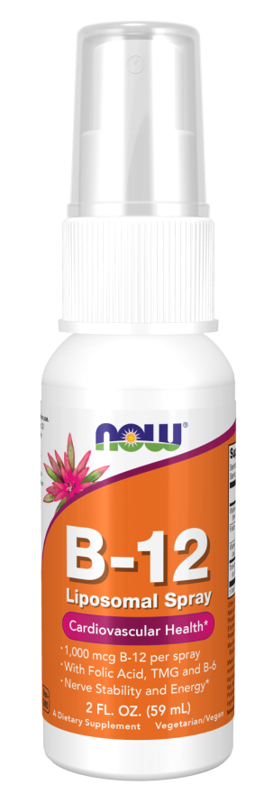 B-12 Liposomal Spray 59ml - Now Foods / Σπρέι με Βιταμίνη Β12