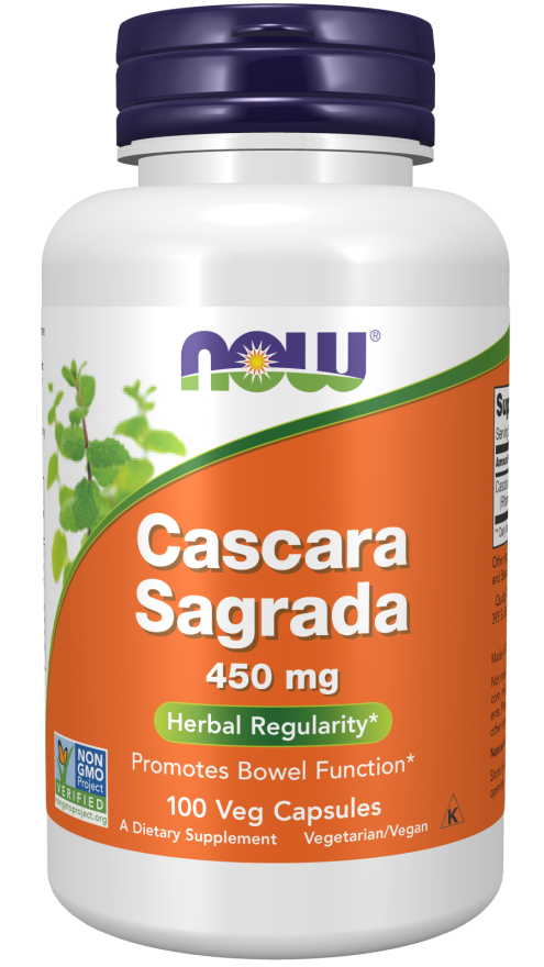 Cascara Sagrada 450mg 100 vcaps - Now Foods