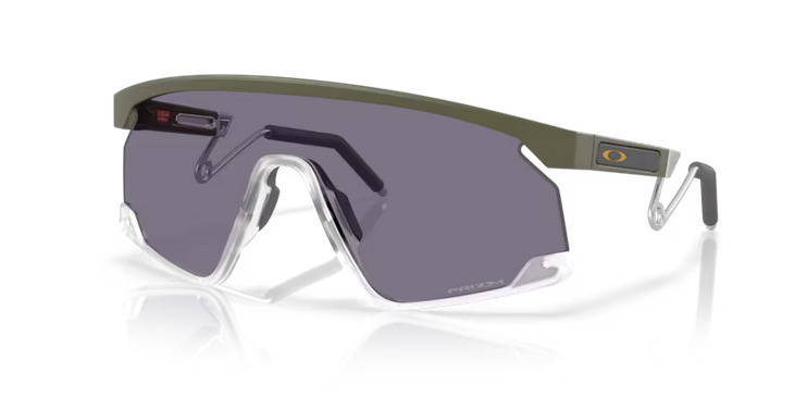 Oakley Bxtr Ανδρικά Γυαλιά Ηλίου με Γκρι Κοκκάλινο Σκελετό και Μωβ Φακό OO9237-12