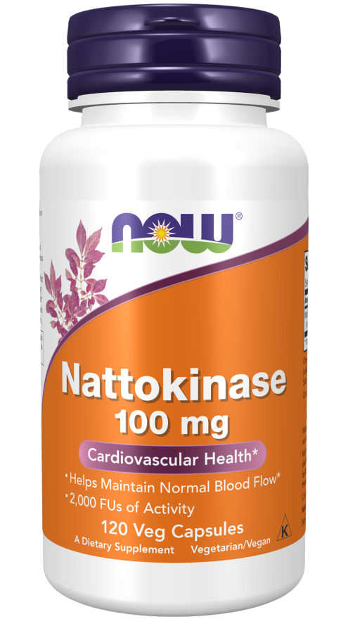 Nattokinase 100mg 120 φυτοκάψουλες - Now / Νατοκινάση