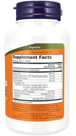 Super Enzymes - 90 tablets - Now / Ένζυμα