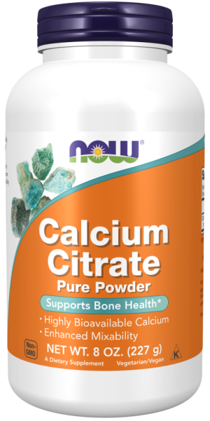 Calcium Citrate Pure Powder 227gr - Now Foods