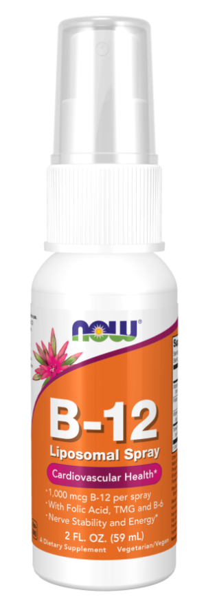 B-12 Liposomal Spray 59ml - Now Foods / Σπρέι με Βιταμίνη Β12