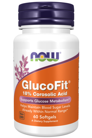 Now Foods Glucofit Corosolic Acid 60 μαλακές κάψουλες
