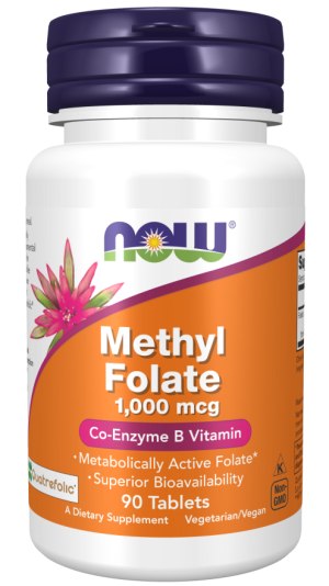 Now Foods Methyl Folate 1000mcg 90tabs