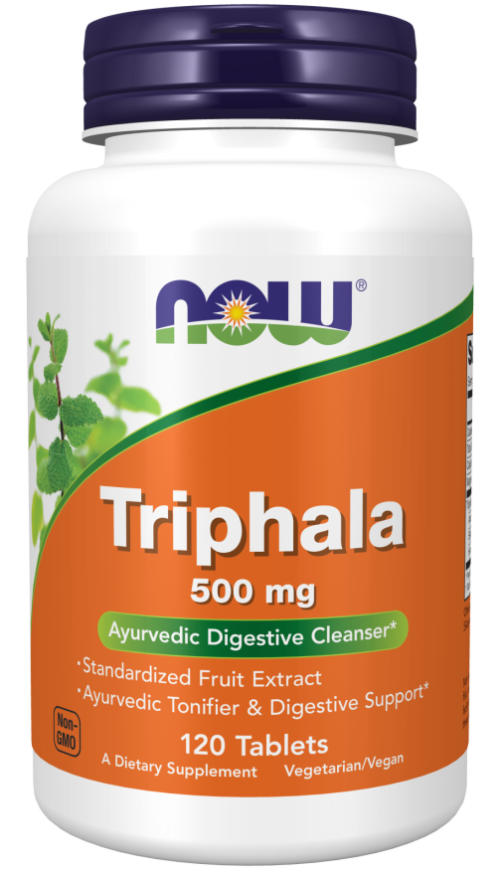 Triphala 500mg 120 tablets - Now Foods