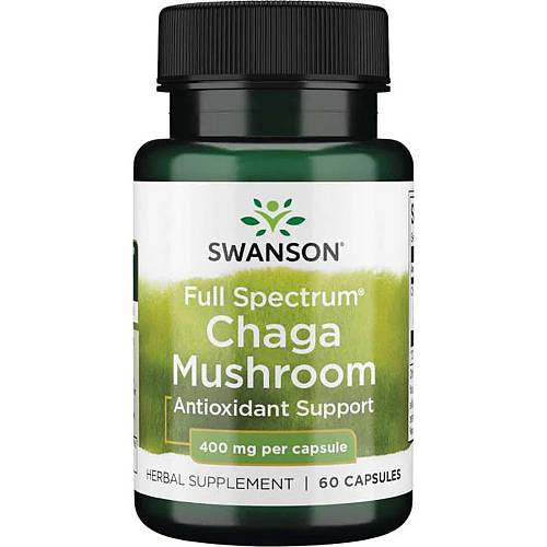 Swanson Full Spectrum Chaga Mushroom 400mg 60 κάψουλες
