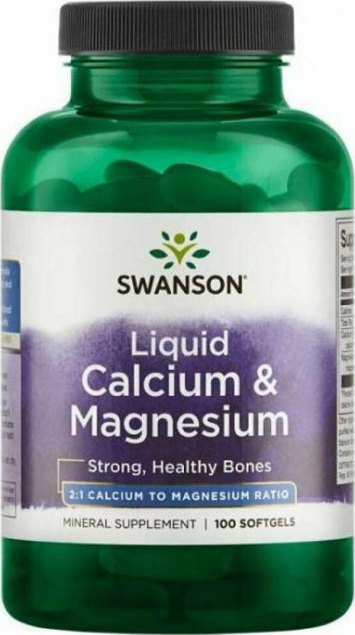 Swanson Liquid Calcium & Magnesium 100 softgels