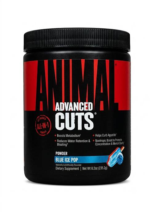 Universal Nutrition Animal Advanced Cuts Powder Blue Ice Pop 235g