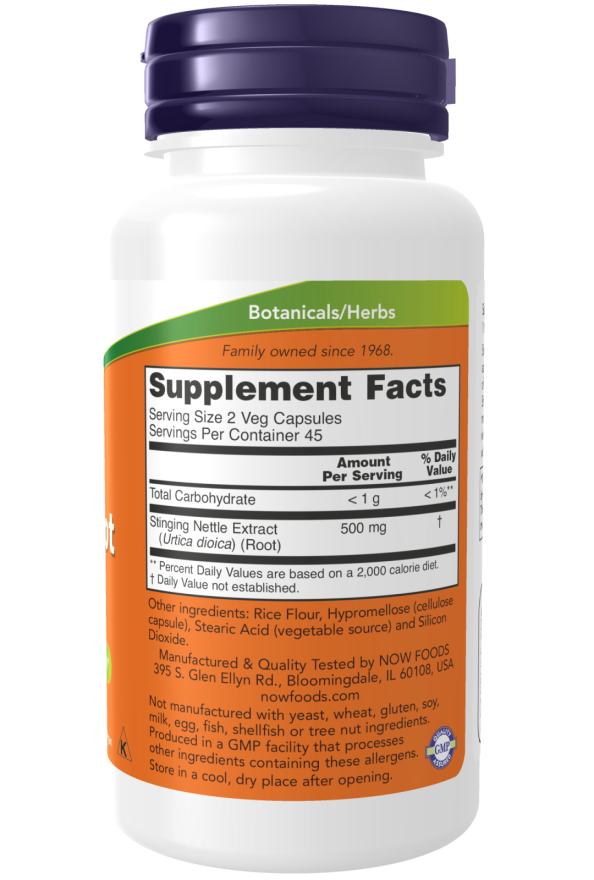 Now Foods Nettle Root Extract Vegetarian 250mg 90 φυτικές κάψουλες