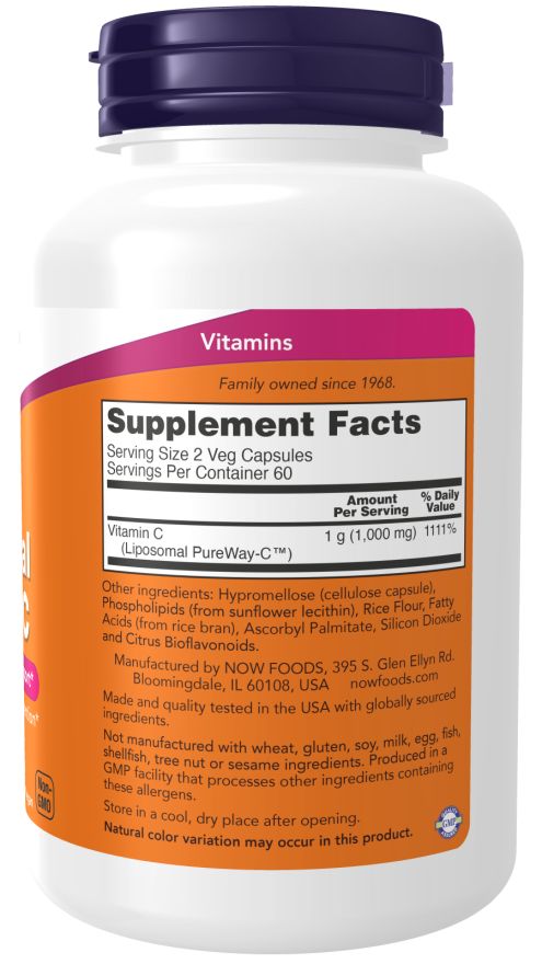 Now foods - Liposomal Vitamin C 120 Veg caps