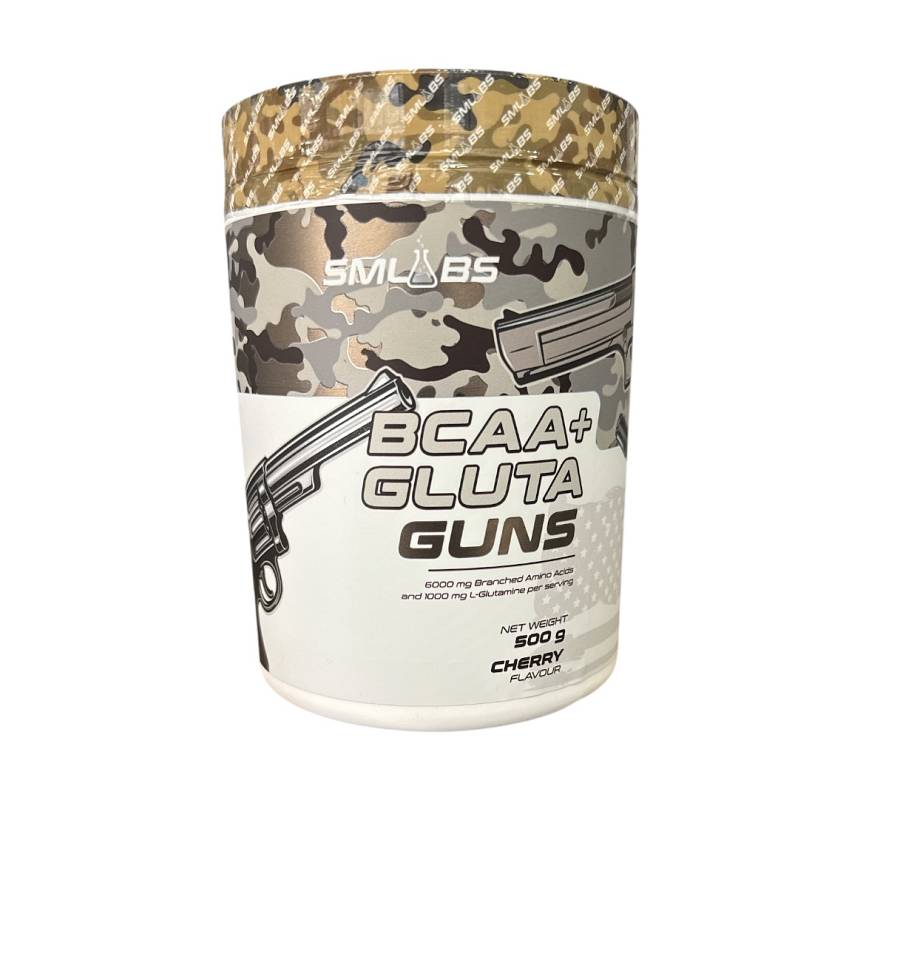 SMLABS Bcaa + Gluta Guns Cherry Flavour 500g