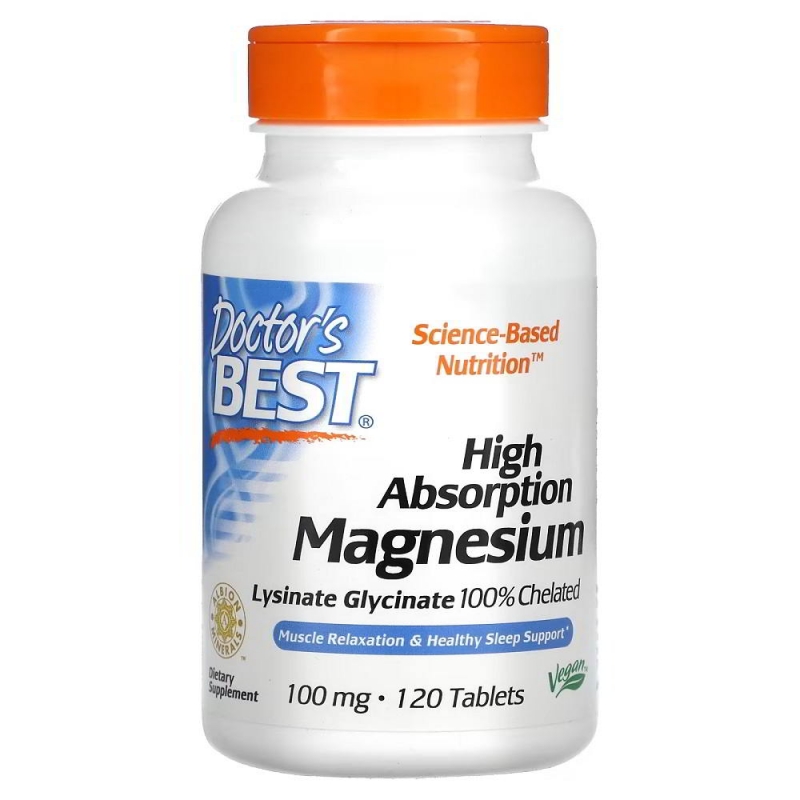 Doctors Best High Absorption Magnesium 120 ταμπλέτες