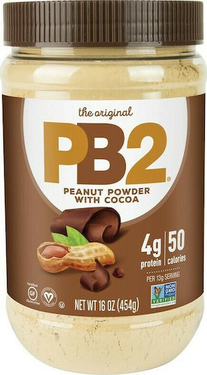 Bell Plantation Φυστικοβούτυρο Απαλό PB2 Powdered Peanut Butter with Cocoa με Έξτρα Πρωτεΐνη 454gr