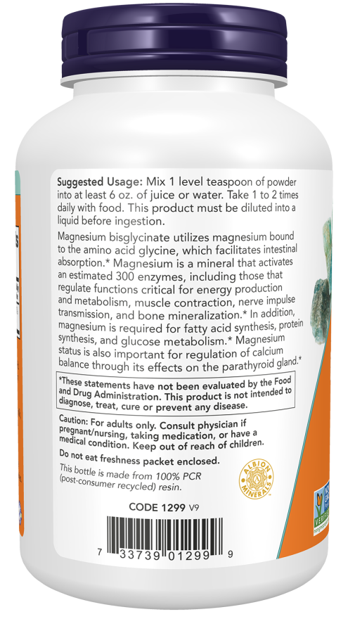 Now Foods Magnesium Bisglycinate 227g