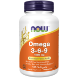 Omega 3-6-9, 1000mg - 100 softgel NOW Foods
