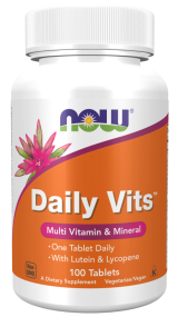 Daily Vits 100 ταμπλέτες με Lycopene & Lutein Πολυβιταμίνη - Now