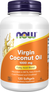 Virgin Coconut Oil 1000 mg 120 Softgels - Now Foods