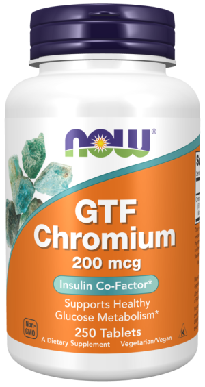 GTF Chromium 200mcg 250 ταμπλέτες - Now