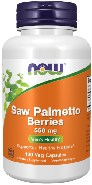 Saw Palmetto Berries, 550mg - 100 caps - Now
