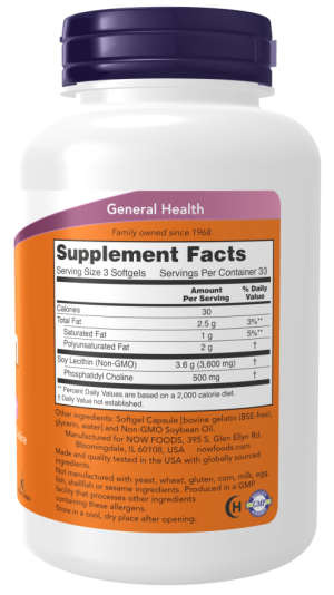 Now foods - Lecithin 1200mg 200 Softgels