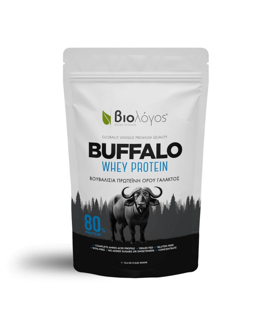 Βιολόγος Buffalo Whey 80% Βιολογική Πρωτεΐνη Ορού Γάλακτος 500gr
