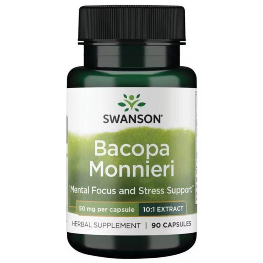 Swanson Bacopa Monniera 10:1 Extract 50mg 90 κάψουλες