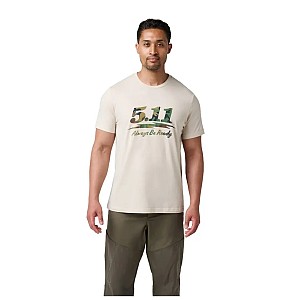 5.11 T-shirt Woodland Moto Logo Short Sleeve
