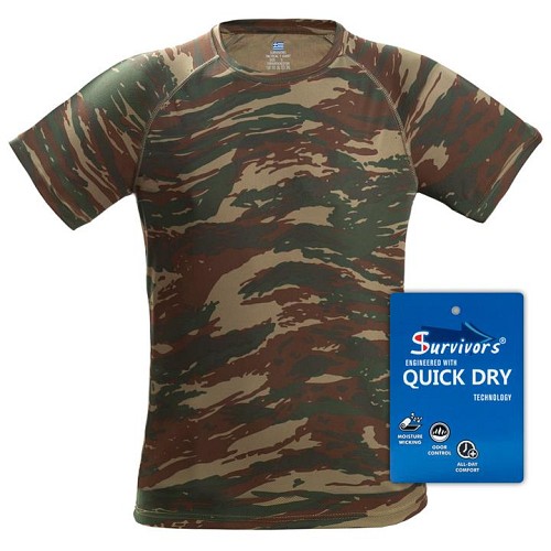 Μπλουζάκι κοντομάνικο Quick Dry παραλλαγής Ελληνικού Στρατού